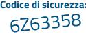 Il Codice di sicurezza è 7 poi 5d3b7d il tutto attaccato senza spazi