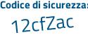 Il Codice di sicurezza è 33 segue 3f51a il tutto attaccato senza spazi