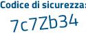 Il Codice di sicurezza è 97cb poi b1e il tutto attaccato senza spazi