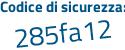 Il Codice di sicurezza è c37bd7c il tutto attaccato senza spazi