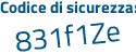 Il Codice di sicurezza è 9bb continua con 75dZ il tutto attaccato senza spazi