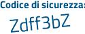 Il Codice di sicurezza è 996cf continua con 7e il tutto attaccato senza spazi