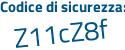 Il Codice di sicurezza è 7b3Z segue 7a1 il tutto attaccato senza spazi