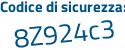 Il Codice di sicurezza è eb9df continua con ad il tutto attaccato senza spazi