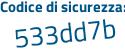 Il Codice di sicurezza è ee continua con 68c69 il tutto attaccato senza spazi
