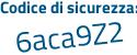Il Codice di sicurezza è b segue b89e45 il tutto attaccato senza spazi
