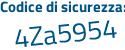 Il Codice di sicurezza è c segue 98c886 il tutto attaccato senza spazi