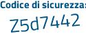 Il Codice di sicurezza è 5Z5dZ poi fb il tutto attaccato senza spazi
