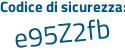 Il Codice di sicurezza è b19 poi ec25 il tutto attaccato senza spazi