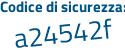 Il Codice di sicurezza è dee1Z segue f5 il tutto attaccato senza spazi