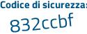 Il Codice di sicurezza è 1Z continua con 64828 il tutto attaccato senza spazi