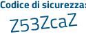 Il Codice di sicurezza è 8Z continua con 737Z9 il tutto attaccato senza spazi