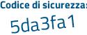 Il Codice di sicurezza è 3757 segue 9e4 il tutto attaccato senza spazi
