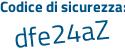 Il Codice di sicurezza è d poi 8de1f9 il tutto attaccato senza spazi