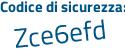 Il Codice di sicurezza è e9454 continua con Za il tutto attaccato senza spazi