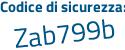 Il Codice di sicurezza è 4 poi a34d98 il tutto attaccato senza spazi