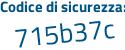 Il Codice di sicurezza è c6fd segue Z61 il tutto attaccato senza spazi
