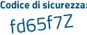 Il Codice di sicurezza è ZdZa1bd il tutto attaccato senza spazi