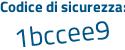 Il Codice di sicurezza è 9c8 poi 9fa5 il tutto attaccato senza spazi