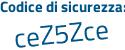 Il Codice di sicurezza è 5579f35 il tutto attaccato senza spazi