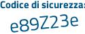 Il Codice di sicurezza è cdc segue d782 il tutto attaccato senza spazi