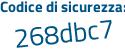 Il Codice di sicurezza è 883336c il tutto attaccato senza spazi