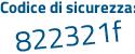 Il Codice di sicurezza è ZeZ8cZe il tutto attaccato senza spazi