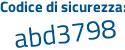 Il Codice di sicurezza è 587Z48a il tutto attaccato senza spazi