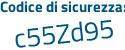 Il Codice di sicurezza è 3b5 poi 9Z45 il tutto attaccato senza spazi