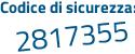 Il Codice di sicurezza è f692 poi d23 il tutto attaccato senza spazi