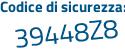 Il Codice di sicurezza è f25b8Z6 il tutto attaccato senza spazi