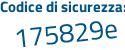 Il Codice di sicurezza è Ze17e poi e1 il tutto attaccato senza spazi