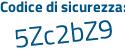 Il Codice di sicurezza è 3e segue 62615 il tutto attaccato senza spazi