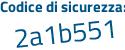 Il Codice di sicurezza è 2146638 il tutto attaccato senza spazi