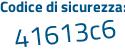 Il Codice di sicurezza è 632b156 il tutto attaccato senza spazi