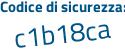 Il Codice di sicurezza è 9a7b757 il tutto attaccato senza spazi