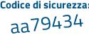 Il Codice di sicurezza è f continua con a73b93 il tutto attaccato senza spazi