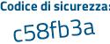 Il Codice di sicurezza è eZ9 segue 7961 il tutto attaccato senza spazi
