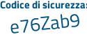 Il Codice di sicurezza è 9 continua con 84a116 il tutto attaccato senza spazi