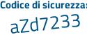 Il Codice di sicurezza è a952752 il tutto attaccato senza spazi