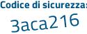 Il Codice di sicurezza è 68db165 il tutto attaccato senza spazi