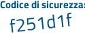 Il Codice di sicurezza è c5 segue 16193 il tutto attaccato senza spazi