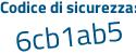 Il Codice di sicurezza è f poi 27fefb il tutto attaccato senza spazi