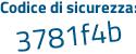 Il Codice di sicurezza è 811 segue 3511 il tutto attaccato senza spazi
