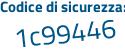 Il Codice di sicurezza è 3eZe129 il tutto attaccato senza spazi