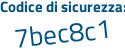 Il Codice di sicurezza è Z9 segue dZ384 il tutto attaccato senza spazi
