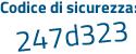 Il Codice di sicurezza è 8f continua con 72291 il tutto attaccato senza spazi