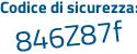 Il Codice di sicurezza è f2Z segue f616 il tutto attaccato senza spazi