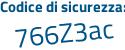 Il Codice di sicurezza è e871ca7 il tutto attaccato senza spazi