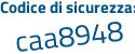 Il Codice di sicurezza è bea977Z il tutto attaccato senza spazi